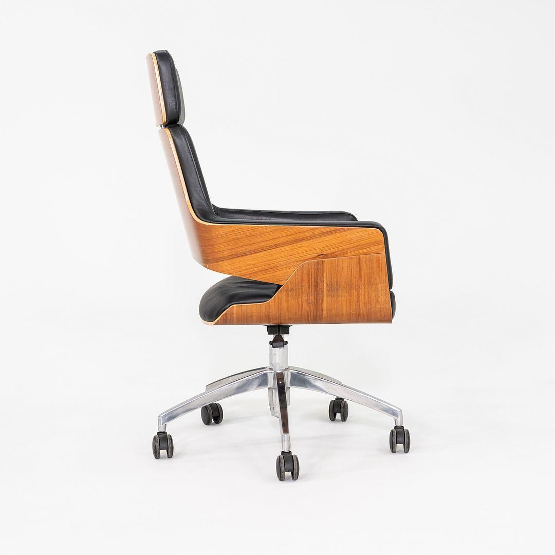 2010er Lepper Schmidt Sommerlade für Thonet S 845 DRWE Schreibtischstuhl in Leder (21. Jahrhundert und zeitgenössisch) im Angebot