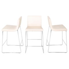 2010s Lievore Altherr Molina Andreu World Lineal Comfort Counter Stool, Vinyl