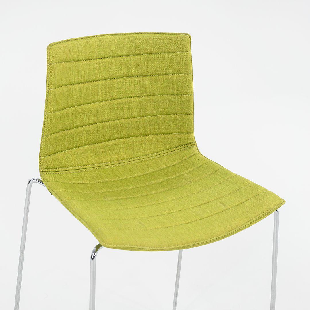 2010s Lievore Altherr Molina for Arper Catifa 46 Counter Stool in Green 2x Avail en vente 1