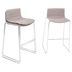 2010s Lievore Altherr Molina for Arper Catifa 46 Upholstered Bar Stool in Fabric