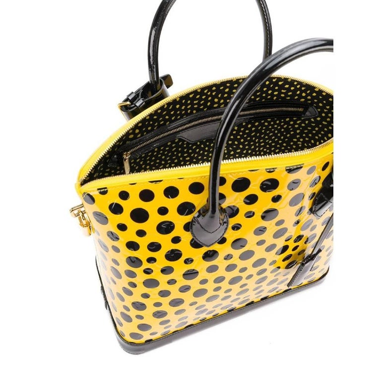 Louis Vuitton Polka Dot.  Yellow handbag, Black louis vuitton