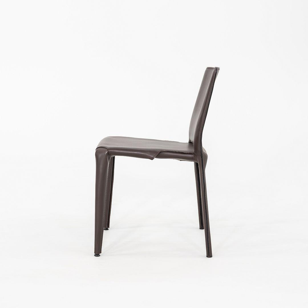 2010s Mario Bellini para Cassina Silla de comedor Bull 422 de cuero marrón en venta 3