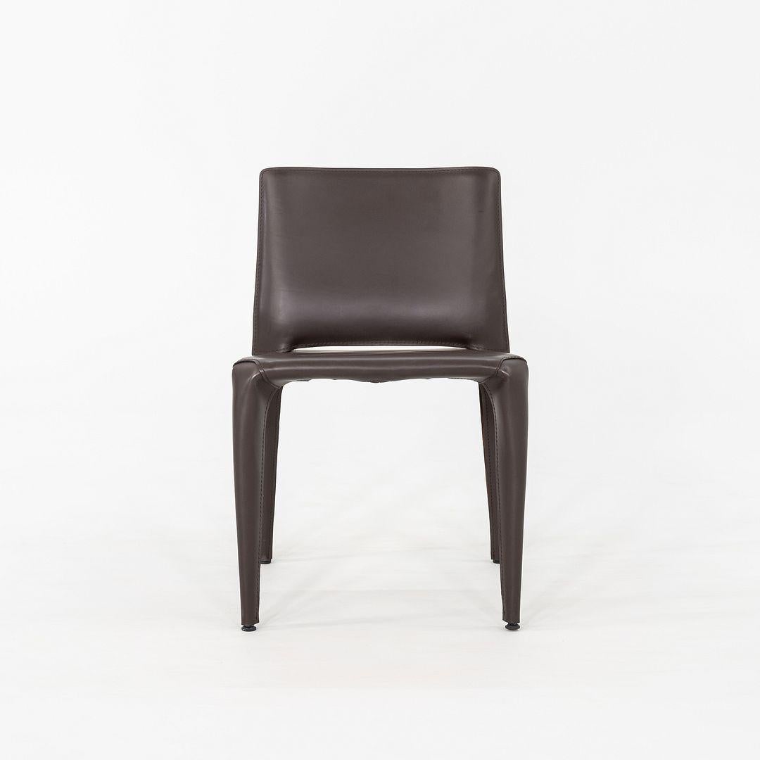 2010s Mario Bellini para Cassina Silla de comedor Bull 422 de cuero marrón Moderno en venta