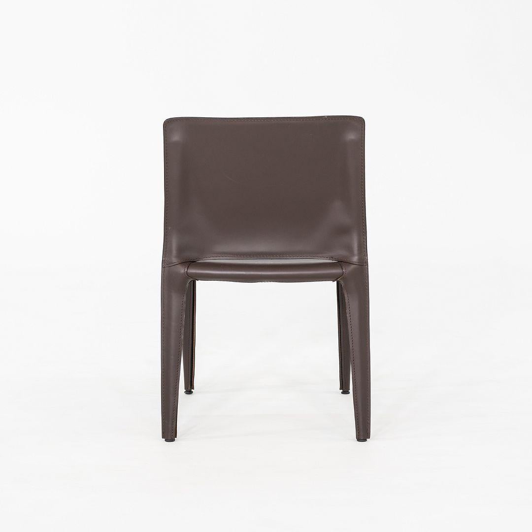 2010s Mario Bellini para Cassina Silla de comedor Bull 422 de cuero marrón en venta 1
