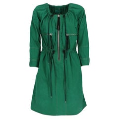 2010s Marni green cotton upcycled dress