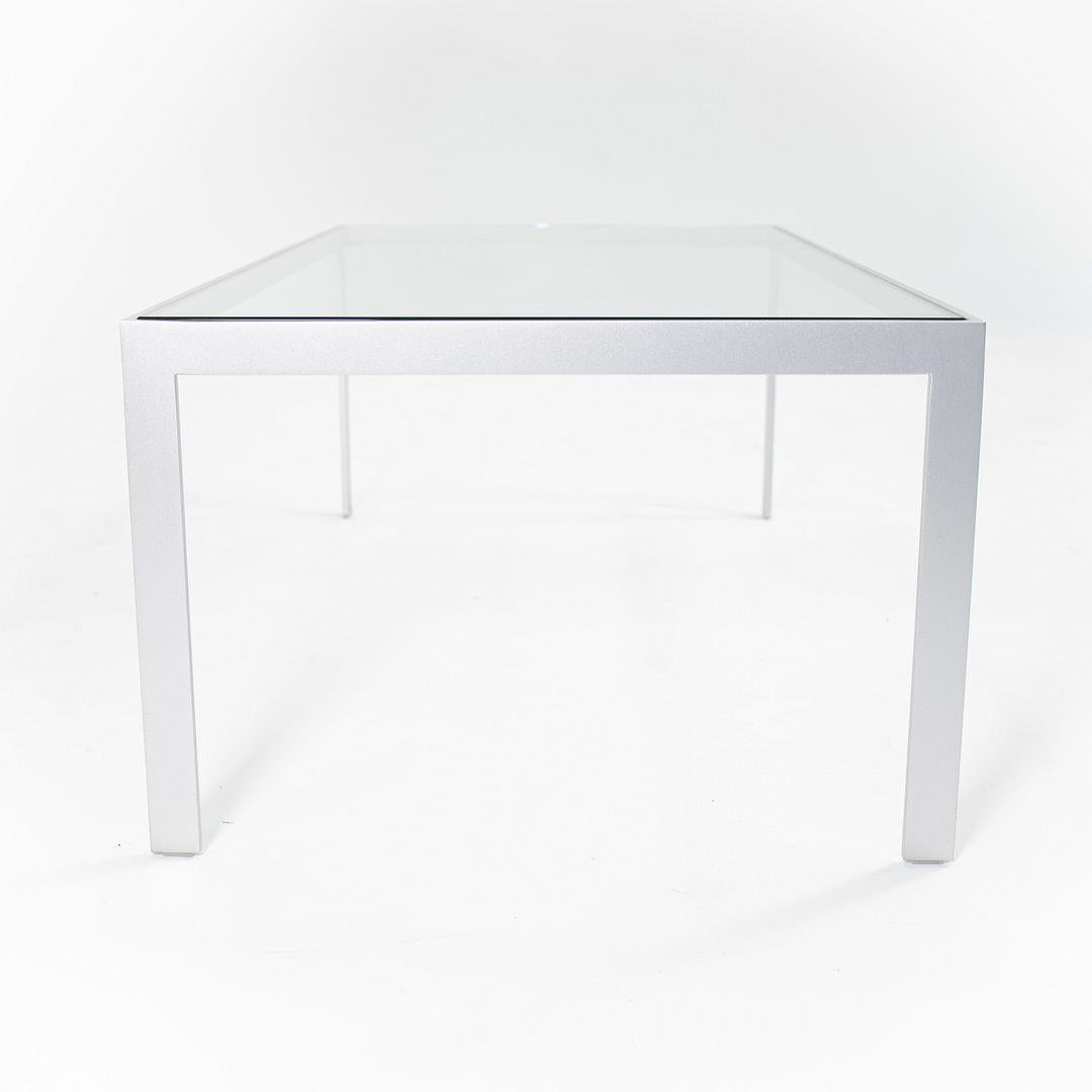 Sconosciuto 2010s Matte Steel and Glass Coffee Table in vendita