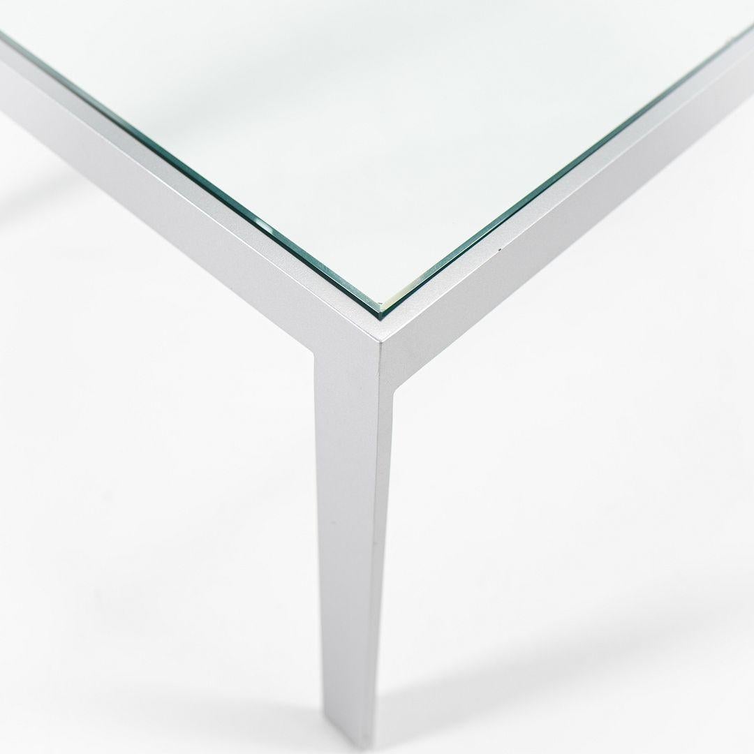 2010s Matte Steel and Glass Coffee Table In condizioni buone in vendita a Philadelphia, PA