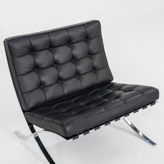 2010er Mies van der Rohe für Knoll Barcelona Lounge Chair in Leder und Stahl