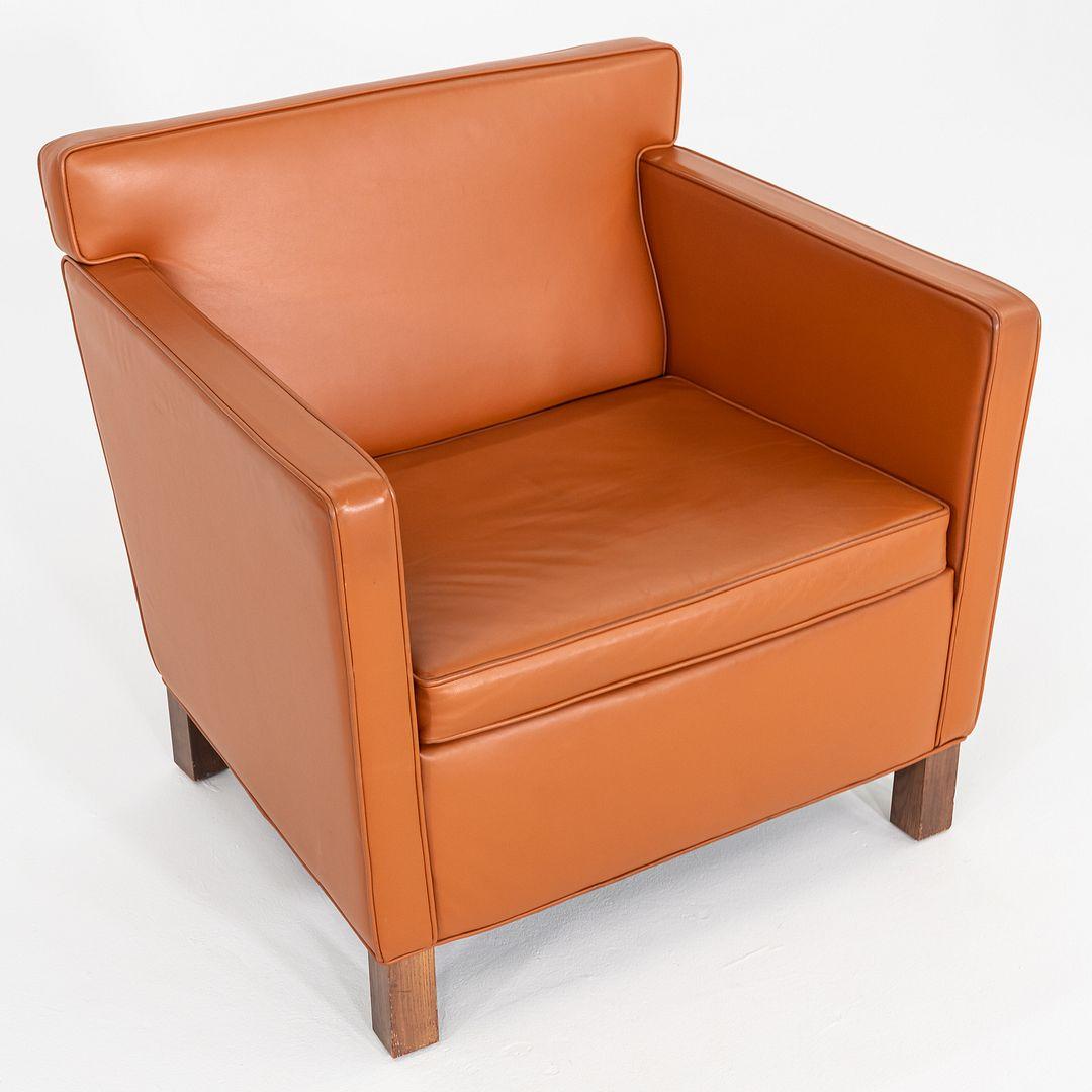 2010s Mies Van Der Rohe für Knoll Krefeld Club Chair mit Cognac Leder im Angebot 3