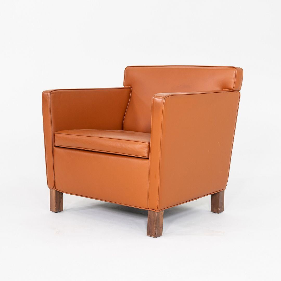 2010s Mies Van Der Rohe für Knoll Krefeld Club Chair mit Cognac Leder (Moderne) im Angebot