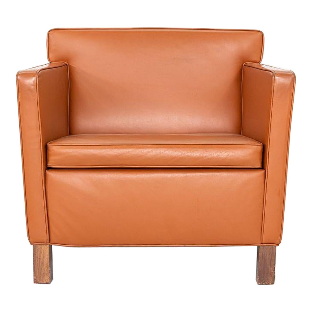 2010s Mies Van Der Rohe für Knoll Krefeld Club Chair mit Cognac Leder im Angebot