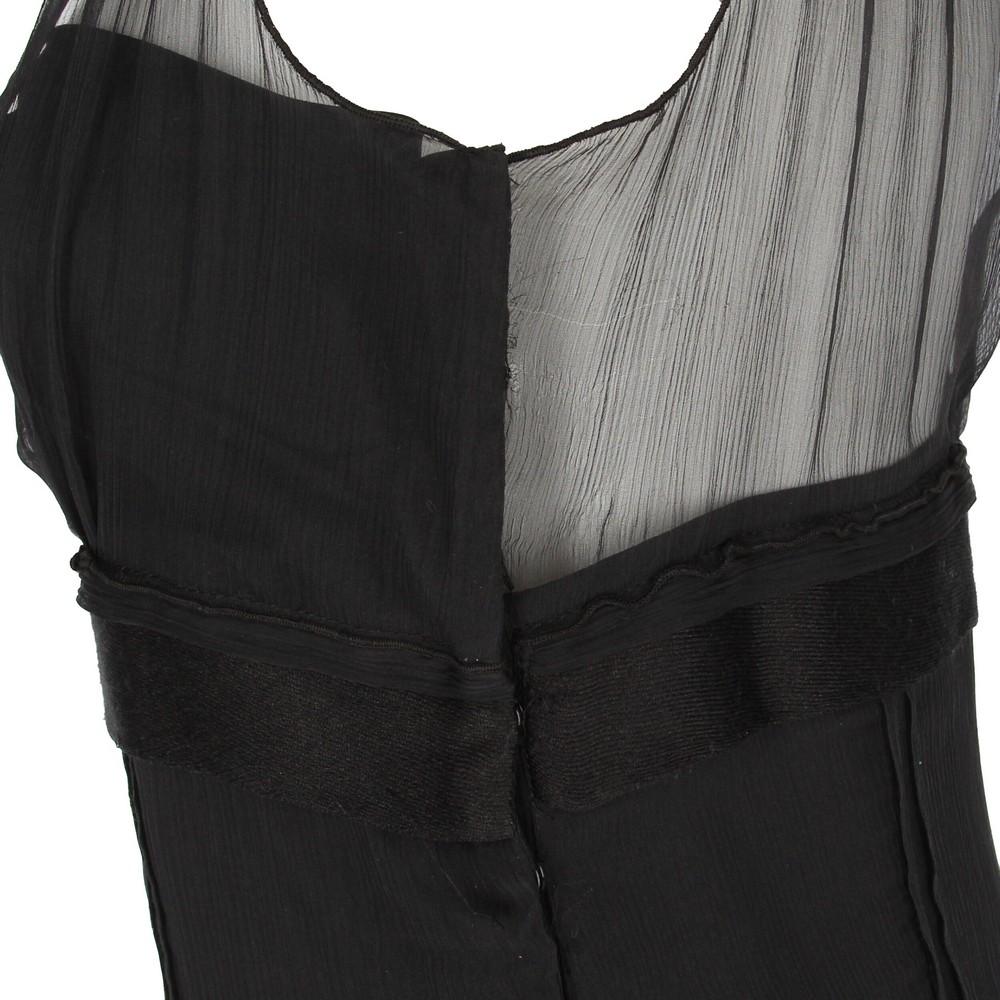 2010s Miu Miu Black Silk Sleeveless Dress 1