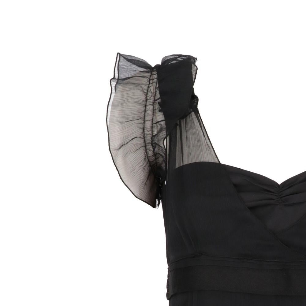 2010s Miu Miu Black Silk Sleeveless Dress 3