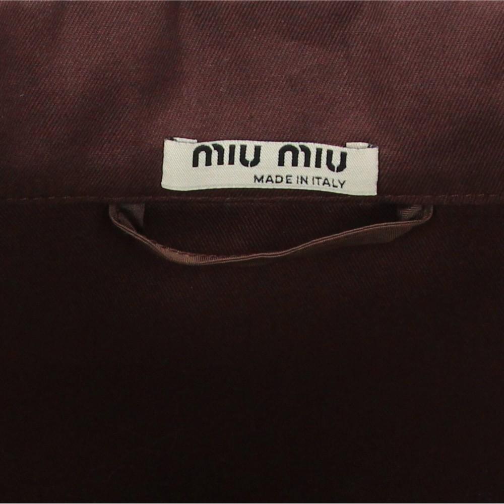 2010s Miu Miu Brown Belted Jacket 2