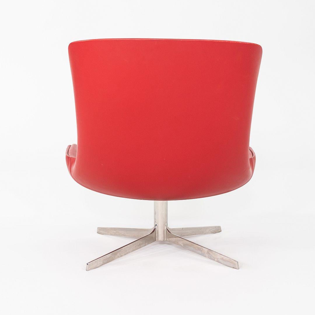 2010s Monica Forster para Bernhardt Design Sillón giratorio Vika de piel en venta 3