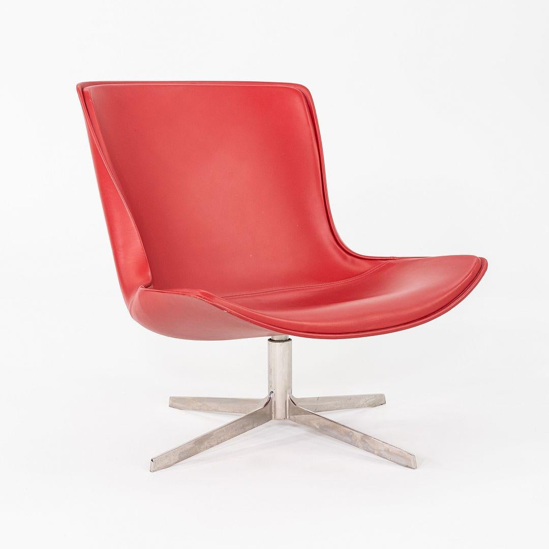 2010s Monica Forster para Bernhardt Design Sillón giratorio Vika de piel en venta 4
