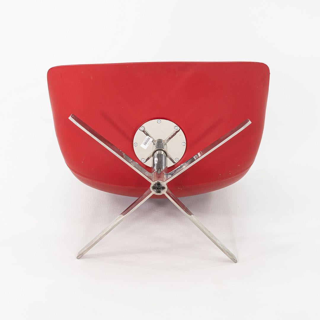2010s Monica Forster para Bernhardt Design Sillón giratorio Vika de piel en venta 1