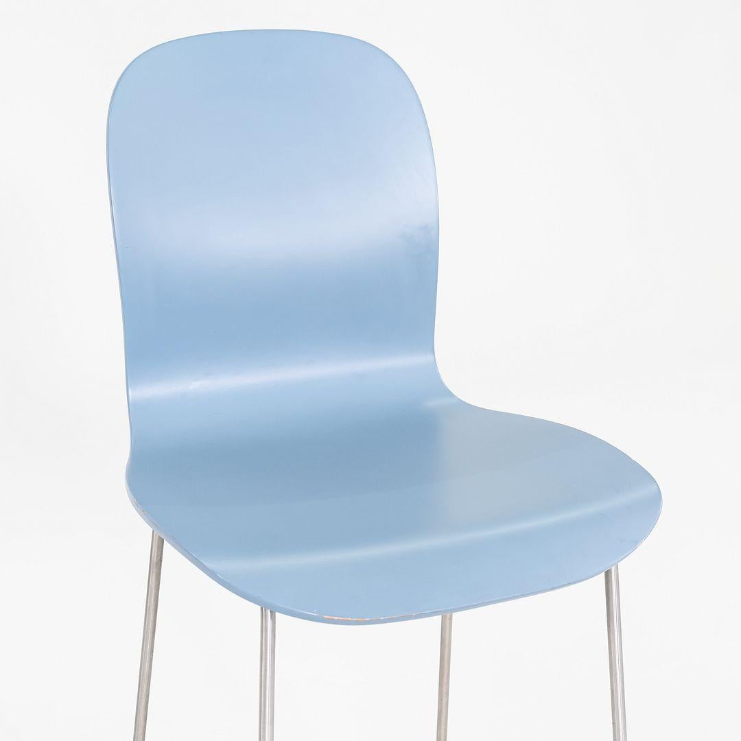 2010s Paire de tabourets de bar Jasper Morrison pour Cappellini TATE en bleu en vente 3