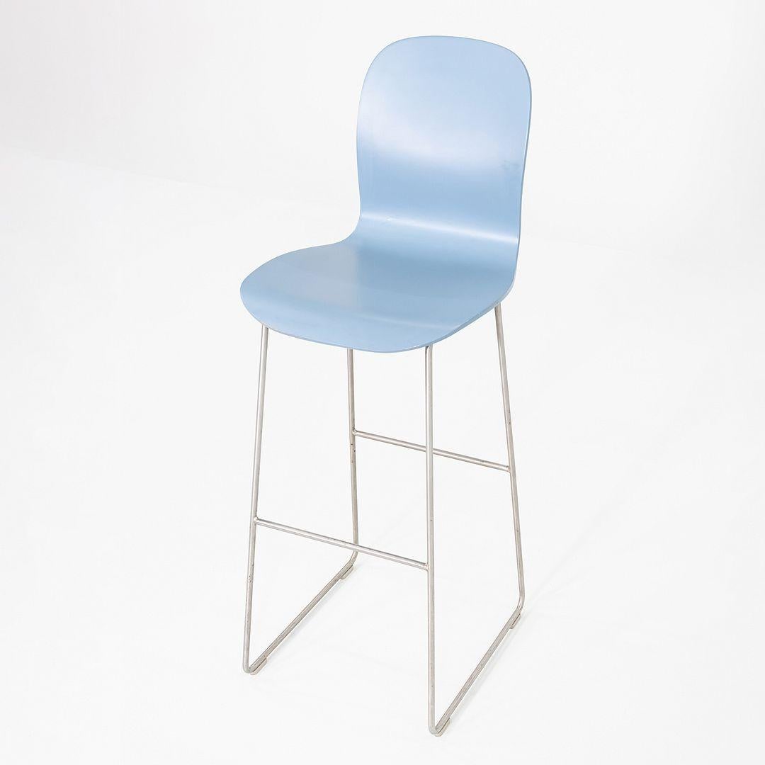 Moderne 2010s Paire de tabourets de bar Jasper Morrison pour Cappellini TATE en bleu en vente