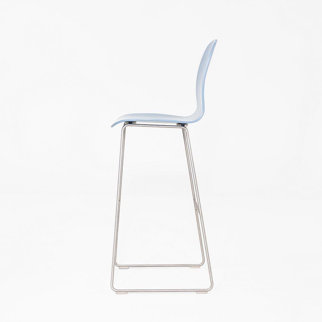XXIe siècle et contemporain 2010s Paire de tabourets de bar Jasper Morrison pour Cappellini TATE en bleu en vente