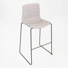 2010s Pair of Lievore Altherr Molina for Arper Catifa 46 Bar Stool in Fabric