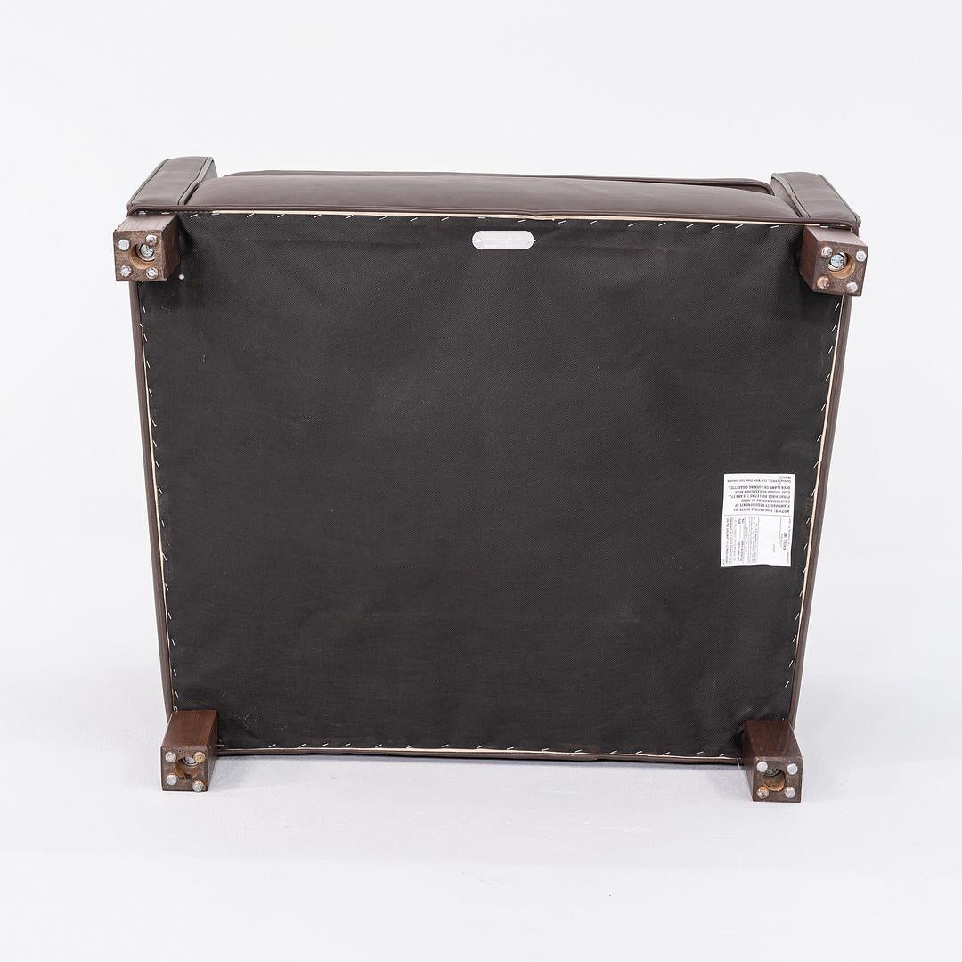 2010er Paar Mies van der Rohe für Knoll Krefeld Lounge Sessel in Brown Leder (amerikanisch) im Angebot