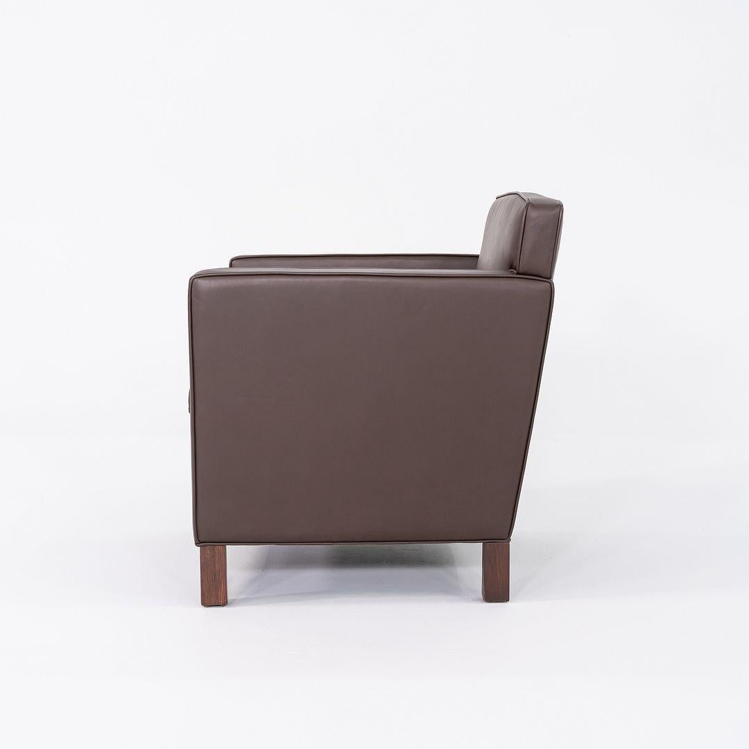 2010er Paar Mies van der Rohe für Knoll Krefeld Lounge Sessel in Brown Leder im Angebot 2