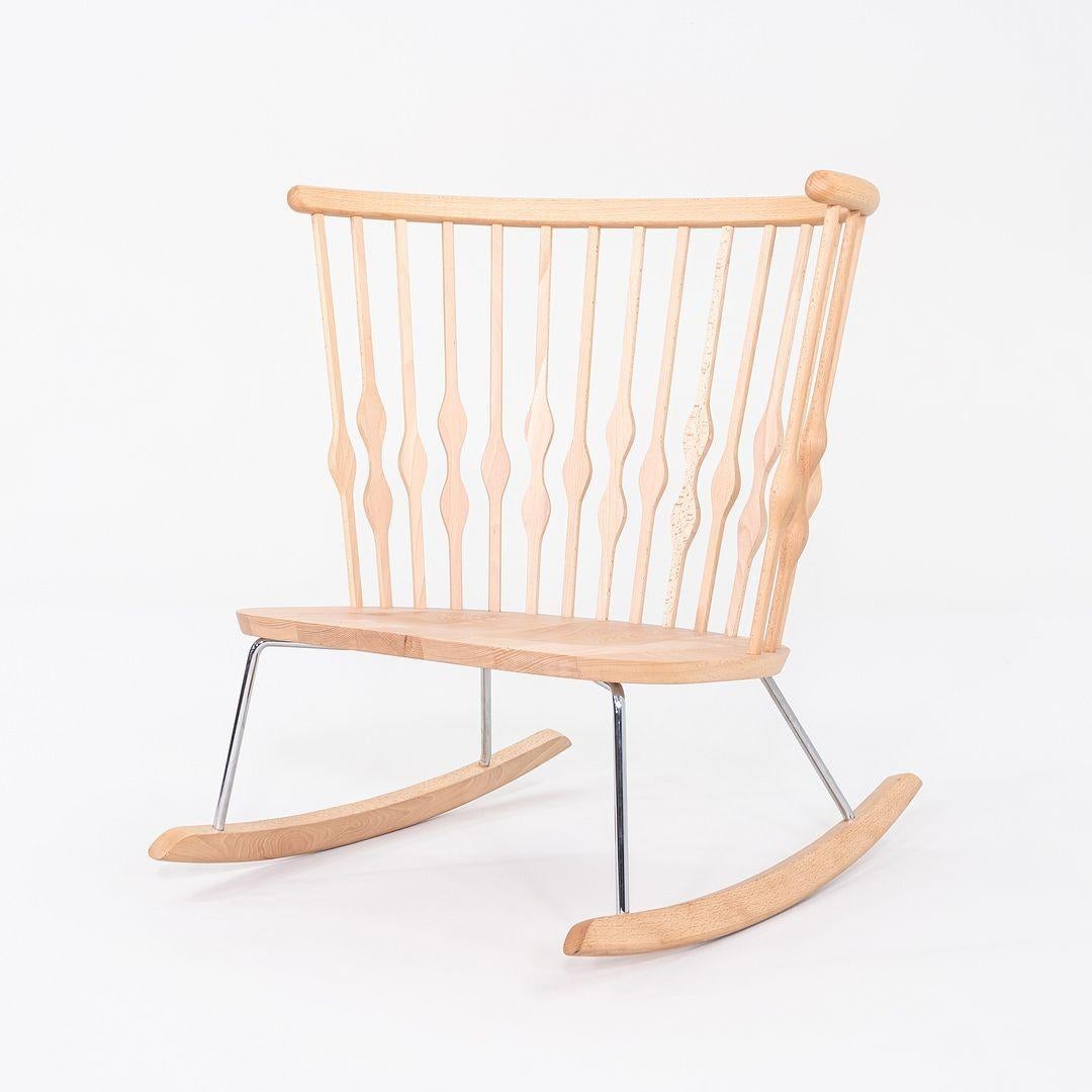 2010s Paire de fauteuils à bascule Nub en hêtre de Patricia Urquiola pour Andreu World en vente 3