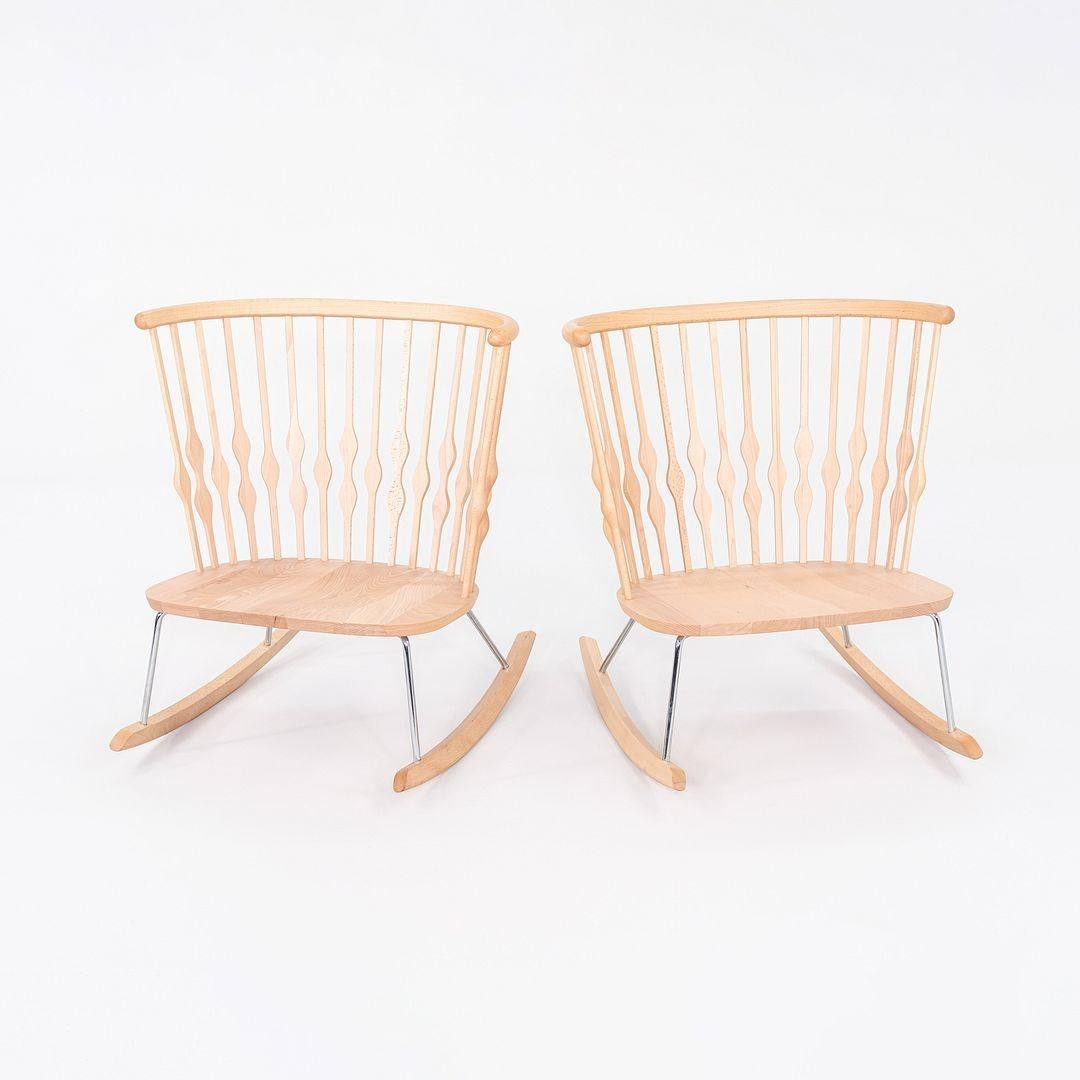 2010s Paire de fauteuils à bascule Nub en hêtre de Patricia Urquiola pour Andreu World en vente 5