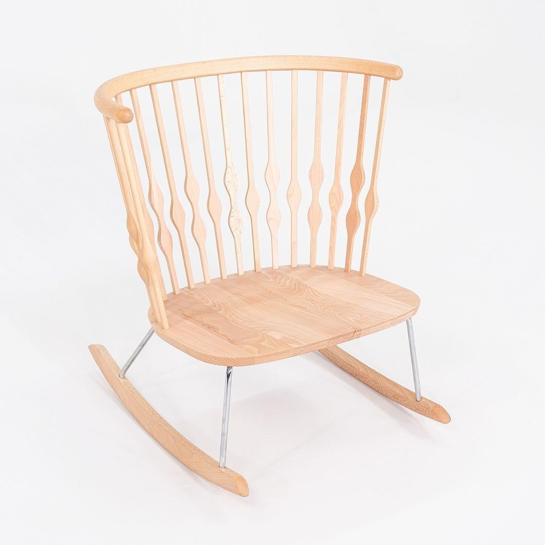 Moderne 2010s Paire de fauteuils à bascule Nub en hêtre de Patricia Urquiola pour Andreu World en vente