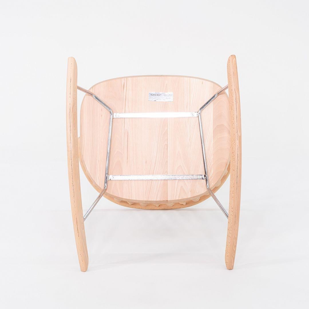 Espagnol 2010s Paire de fauteuils à bascule Nub en hêtre de Patricia Urquiola pour Andreu World en vente