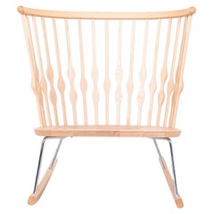 2010s Paire de fauteuils à bascule Nub en hêtre de Patricia Urquiola pour Andreu World