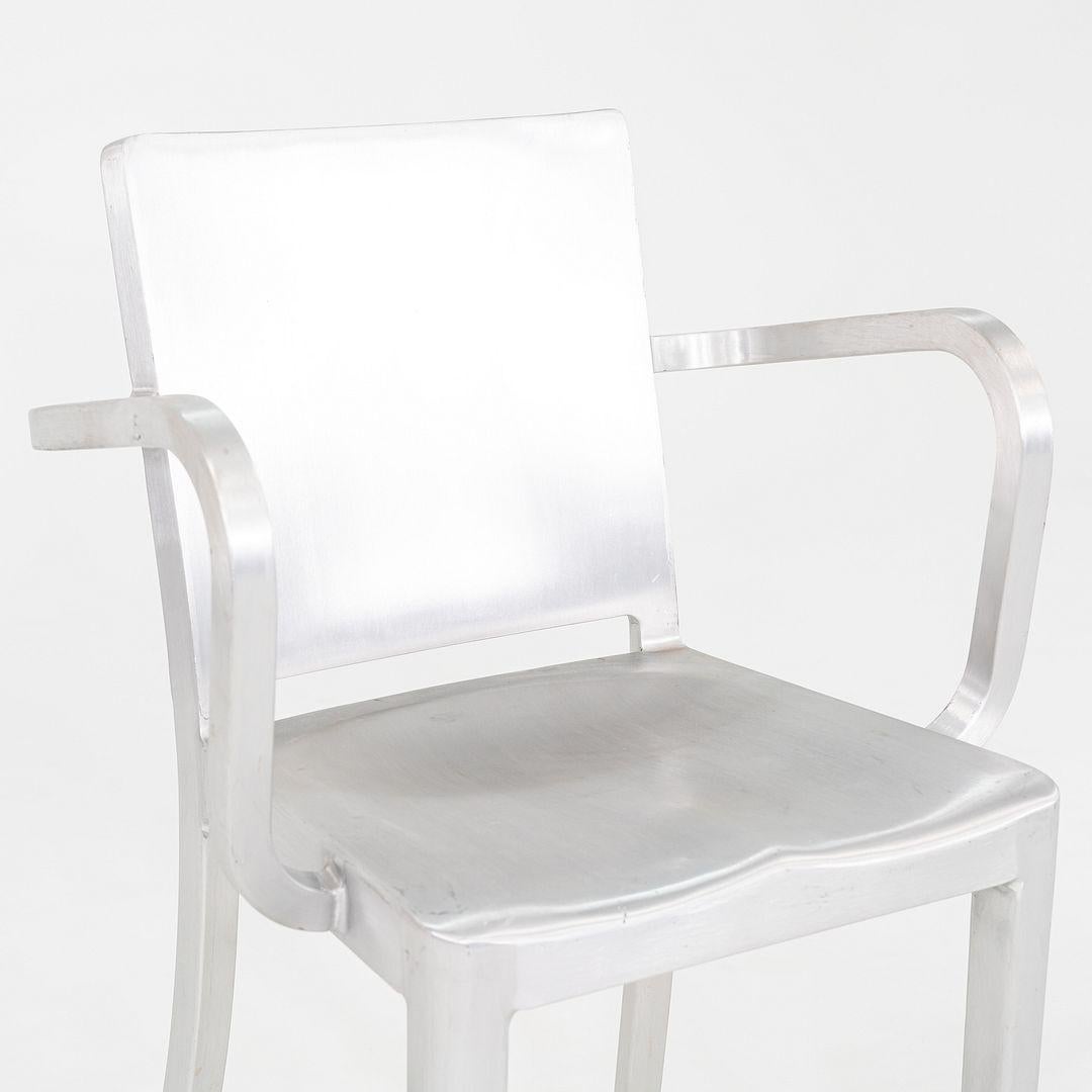 2010s Paire de tabourets de comptoir Philippe Starck pour Emeco Hudson en aluminium avec accoudoirs en vente 5