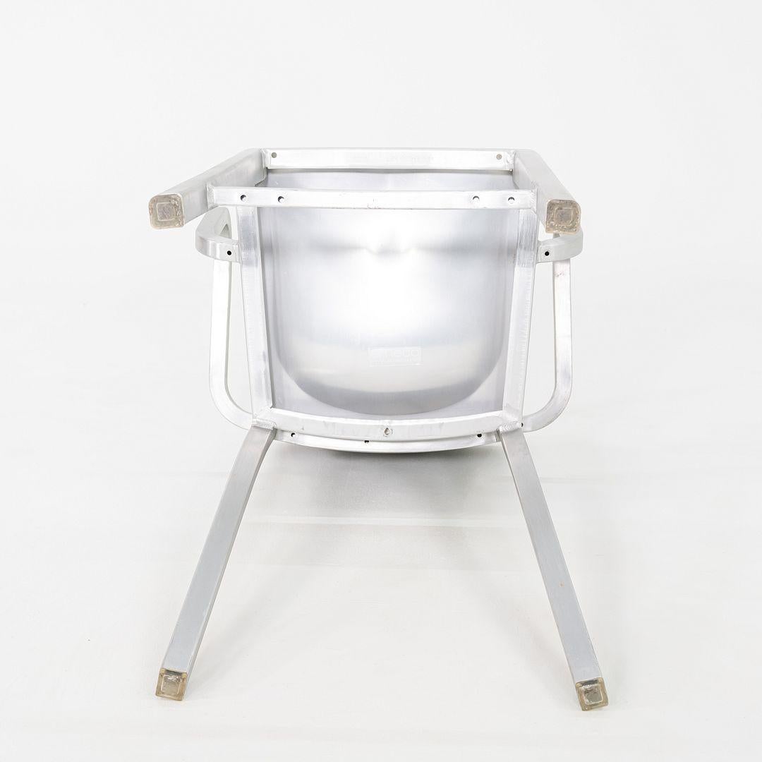 XXIe siècle et contemporain 2010s Paire de tabourets de comptoir Philippe Starck pour Emeco Hudson en aluminium avec accoudoirs en vente