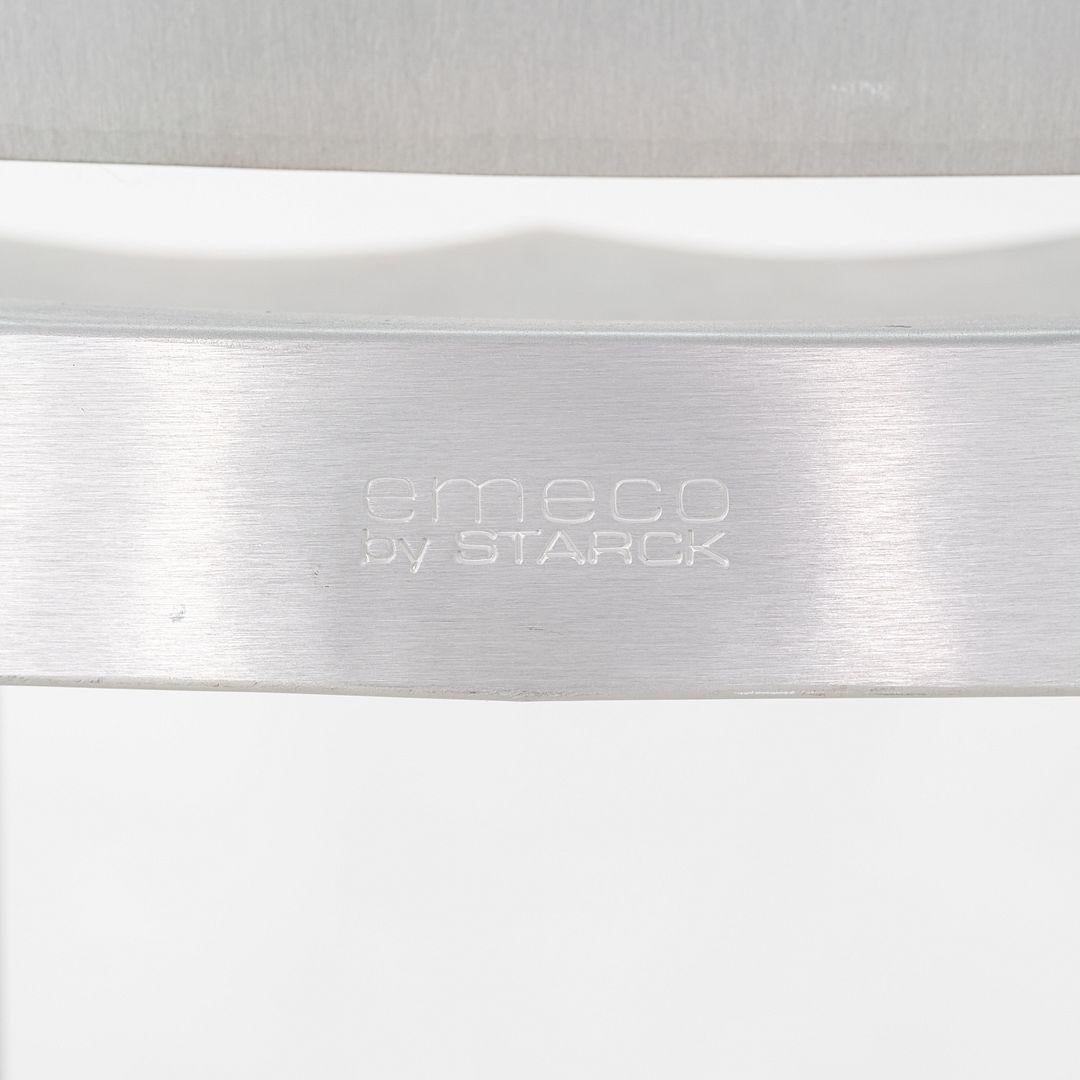 2010s Paire de tabourets de comptoir Philippe Starck pour Emeco Hudson en aluminium avec accoudoirs en vente 2