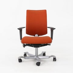 Années 2010 Peter Opsvik pour HAG Creed Chaise de bureau H05 en tissu orange 4x Available