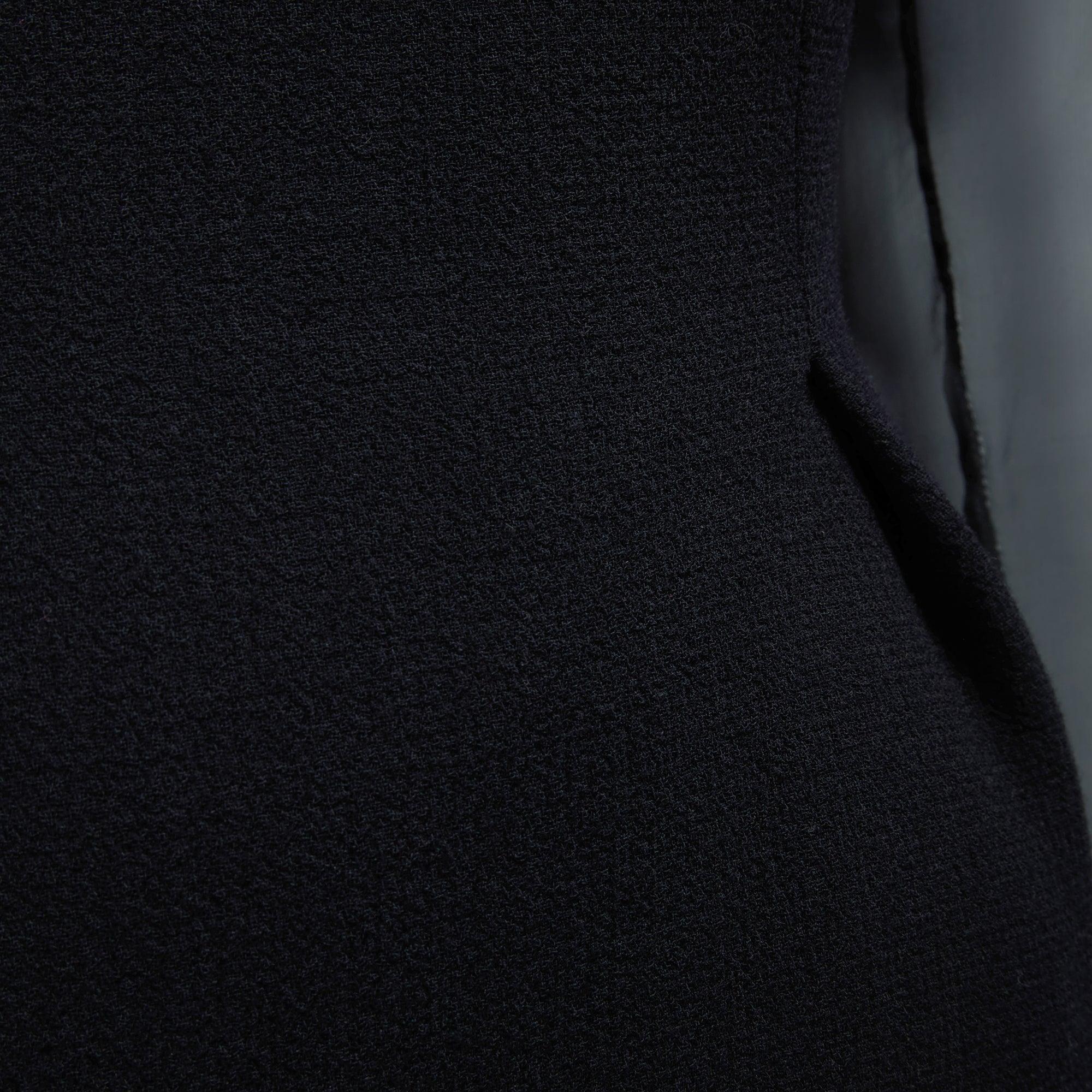 Vestido corpiño negro de Prada de los años 2010 con parte superior y mangas de gasa en Excelente estado para la venta en London, GB