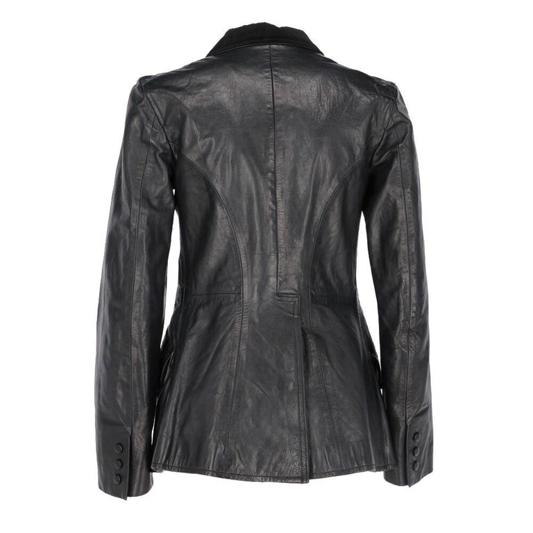 2010s Ralph Lauren black leather jacket For Sale at 1stDibs