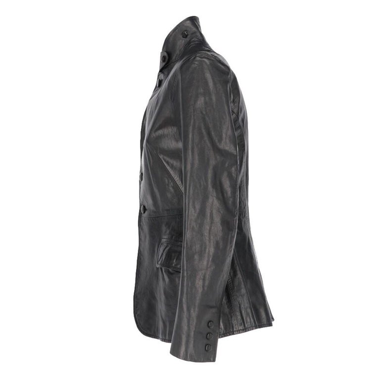 2010s Ralph Lauren black leather jacket For Sale at 1stDibs