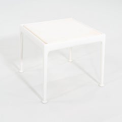2010s Richard Schultz Knoll Colección 1966 Mesas auxiliares, Blanco 18" (Pareja)