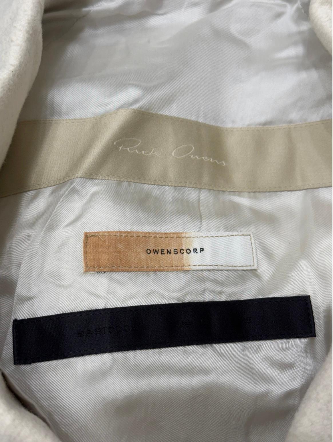 2010s Rick Owens Owenscorp long tailored coat in vendita 1