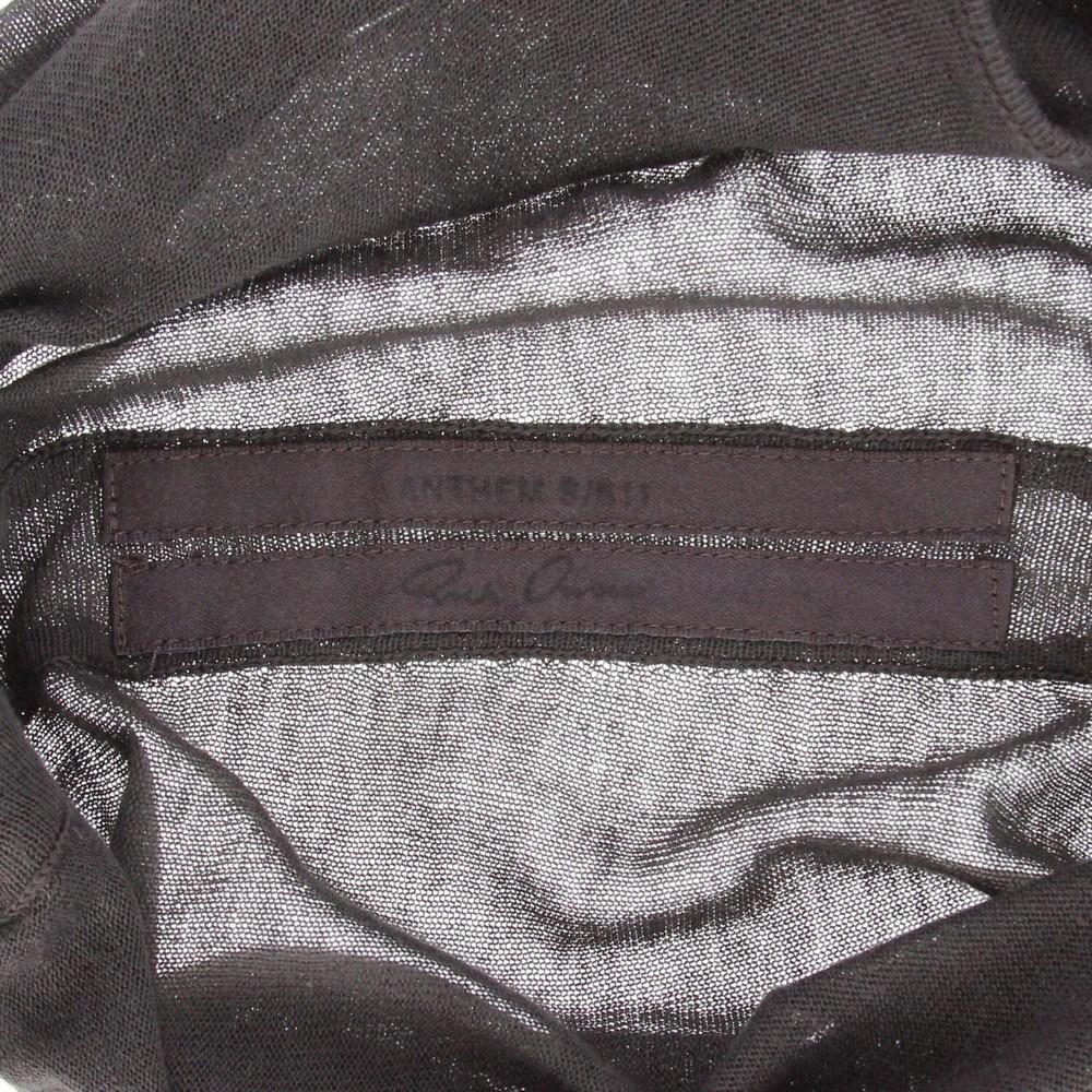 2010s Rick Owens semi-transparent gray knit sleeveless dress 2