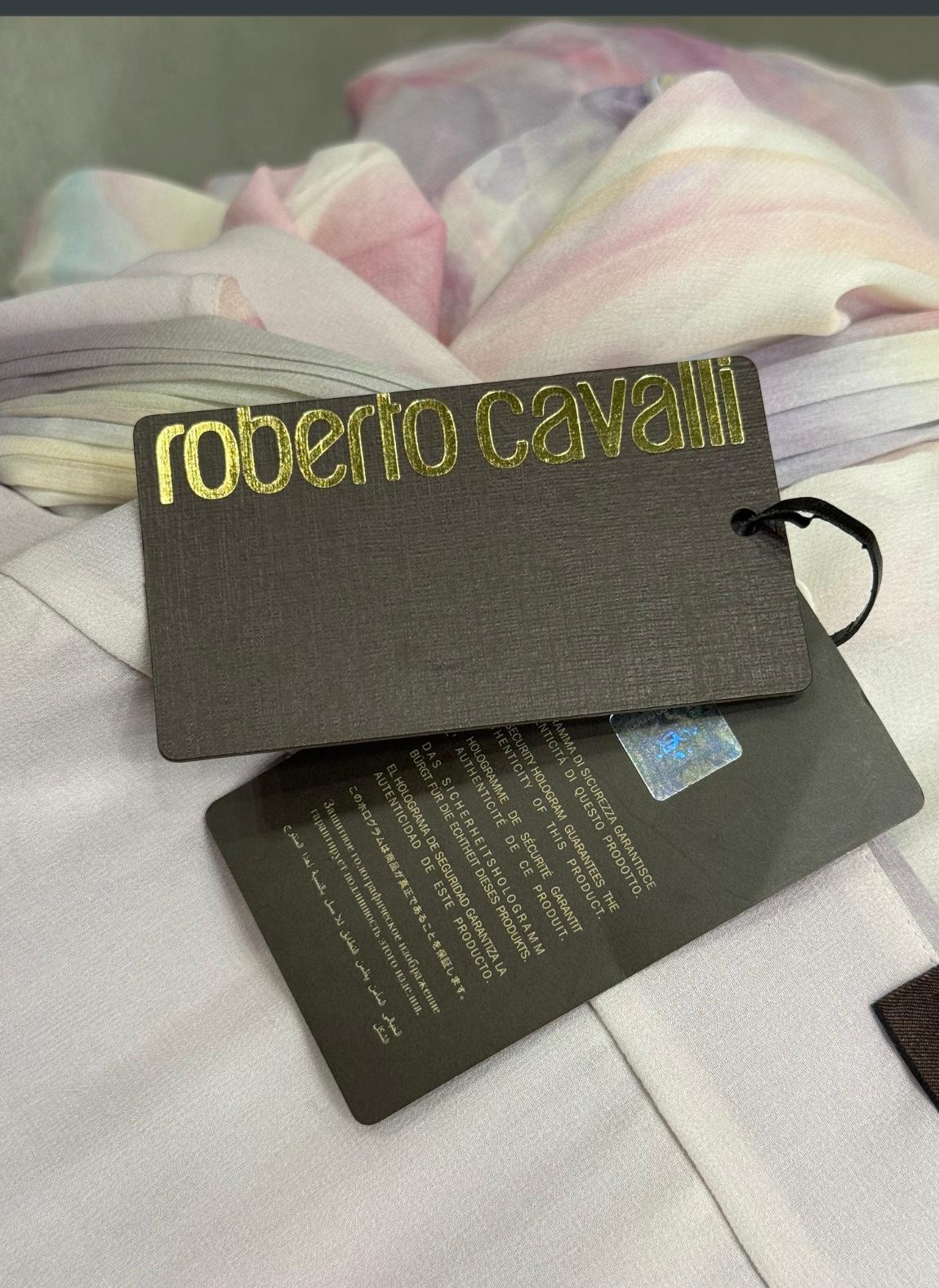 2010s Roberto Cavalli marble print maxi dress in vendita 2