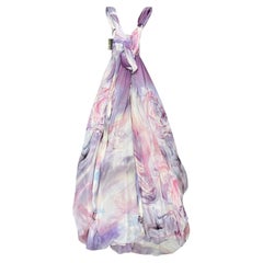 2010s Roberto Cavalli marble print maxi dress