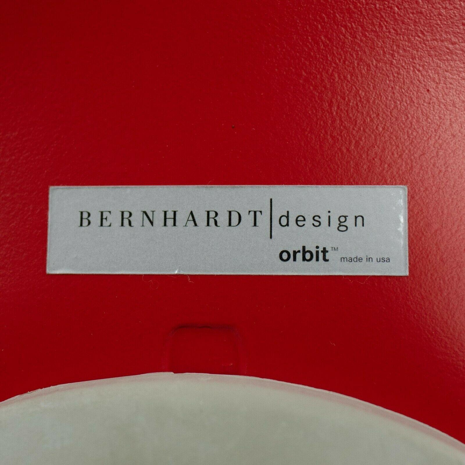 2010s Ross Lovegrove Orbit Chair by Bernhardt Design in Red Plastic Chrome Legs For Sale 6