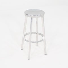 2010s Set of 3 Naoto Fukasawa for Magis Deja-Vu Bar Stools in Polished Aluminum