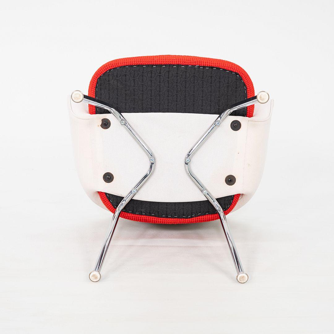 2010s Ensemble de 4 fauteuils de direction Eero Saarinen pour Knoll en tissu bicolore en vente 2
