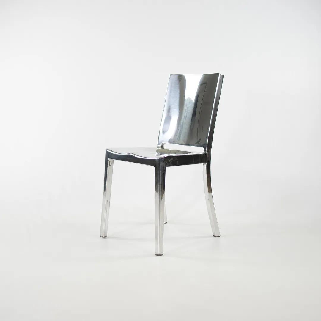 2010s Ensemble de huit chaises de salle à manger Philippe Starck Emeco Hudson en aluminium poli en vente 3