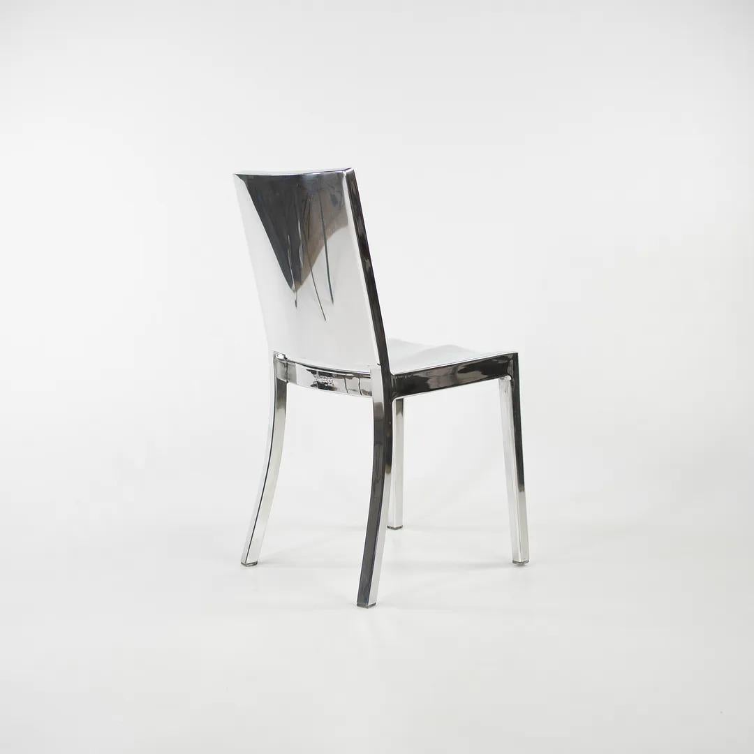 Contemporary 2010s Set of Eight Philippe Starck Emeco Hudson Polished Aluminum Dining Chairs For Sale