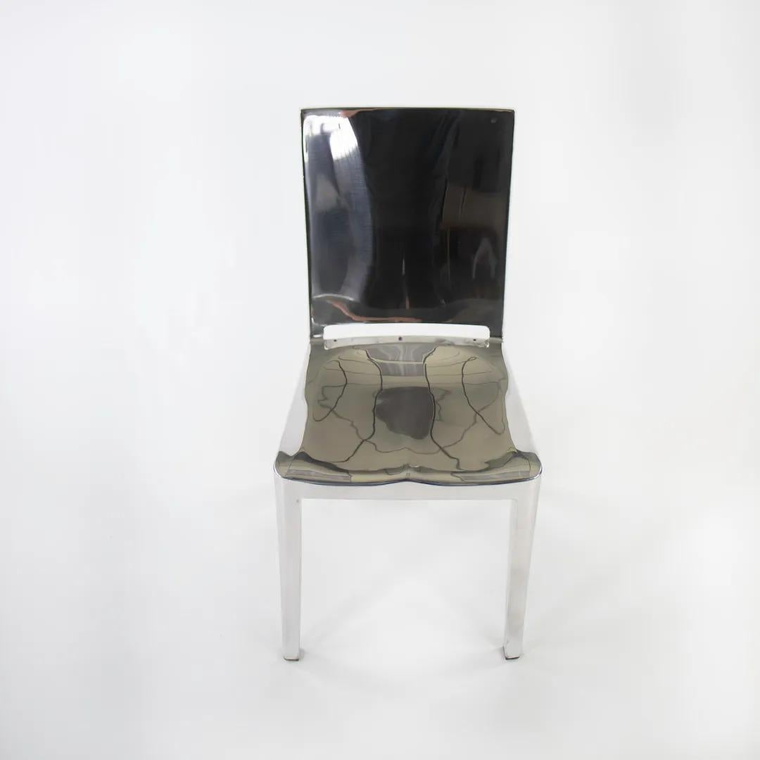 Aluminium 2010s Ensemble de huit chaises de salle à manger Philippe Starck Emeco Hudson en aluminium poli en vente